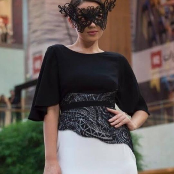 BCBGMaxAzria Black and White Dress - Picture 5 of 11